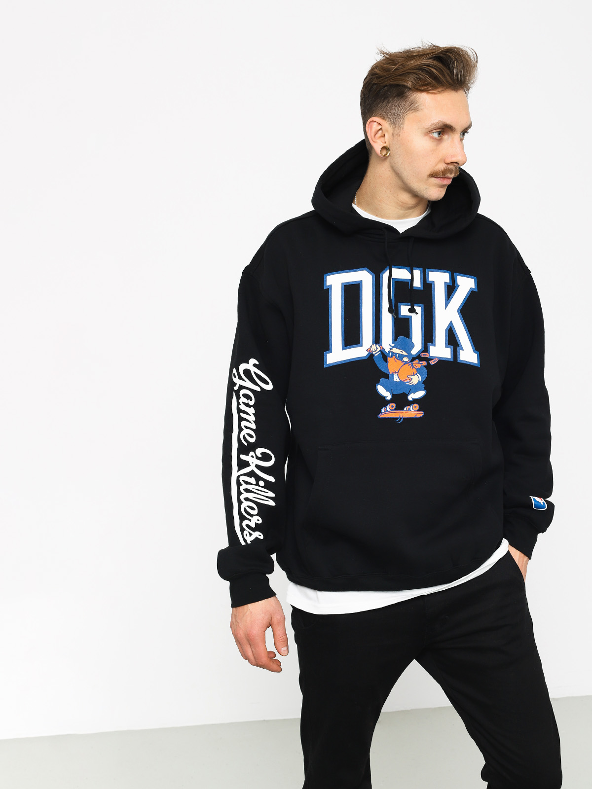 Mikina s kapucí DGK Game Killers HD (black)