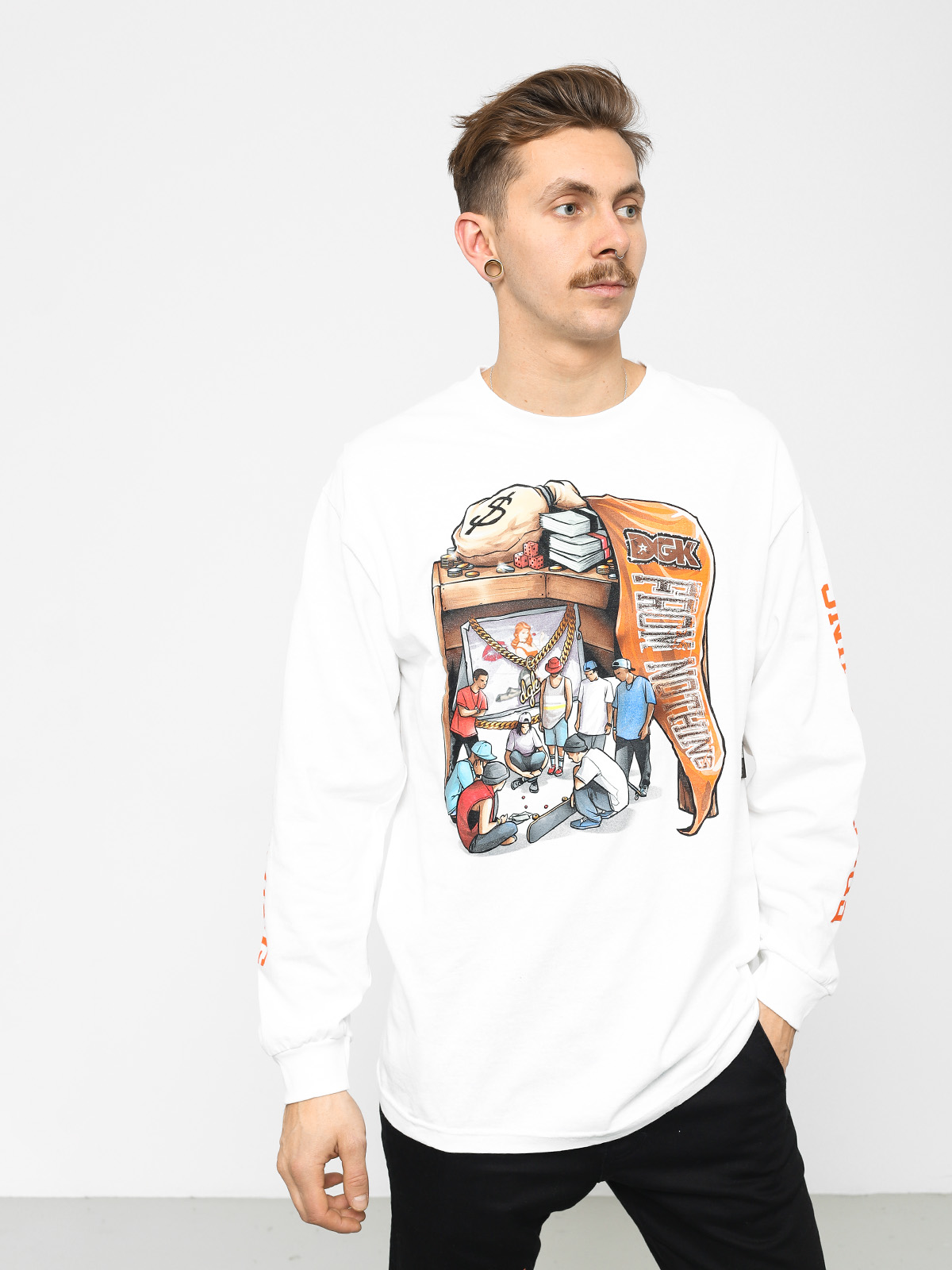 Triko DGK Hard Knocks (white)
