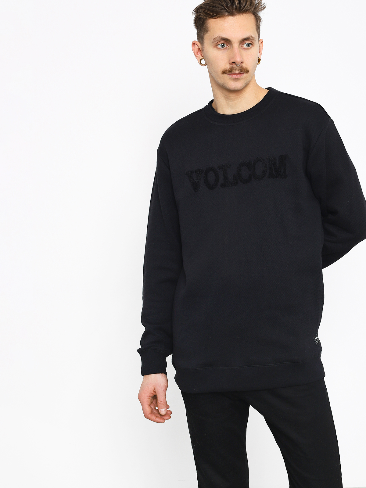 Mikina Volcom Cause Crew (blk)