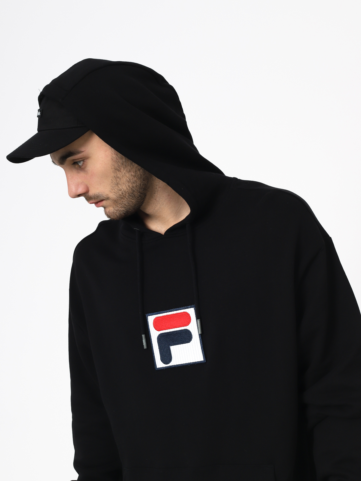 Mikina s kapucí Fila Shawn HD (black)