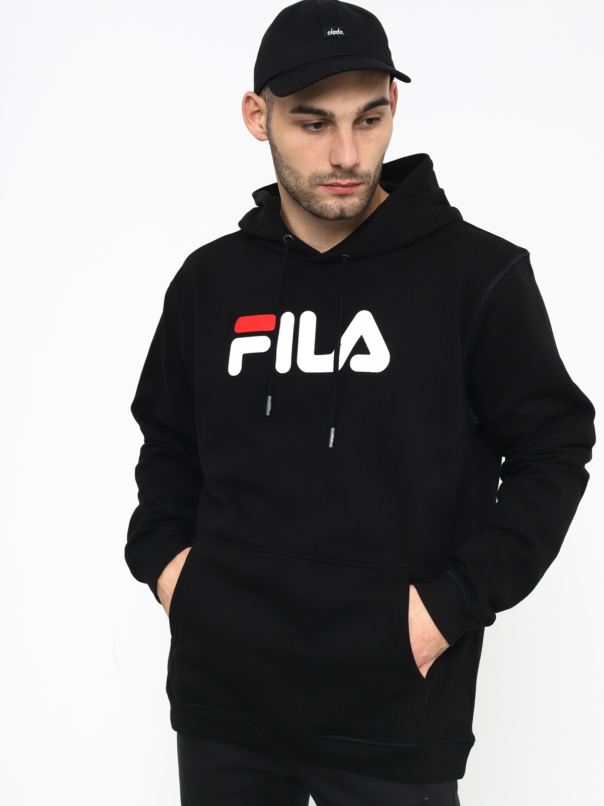 Mikina s kapucí Fila Pure HD (black)