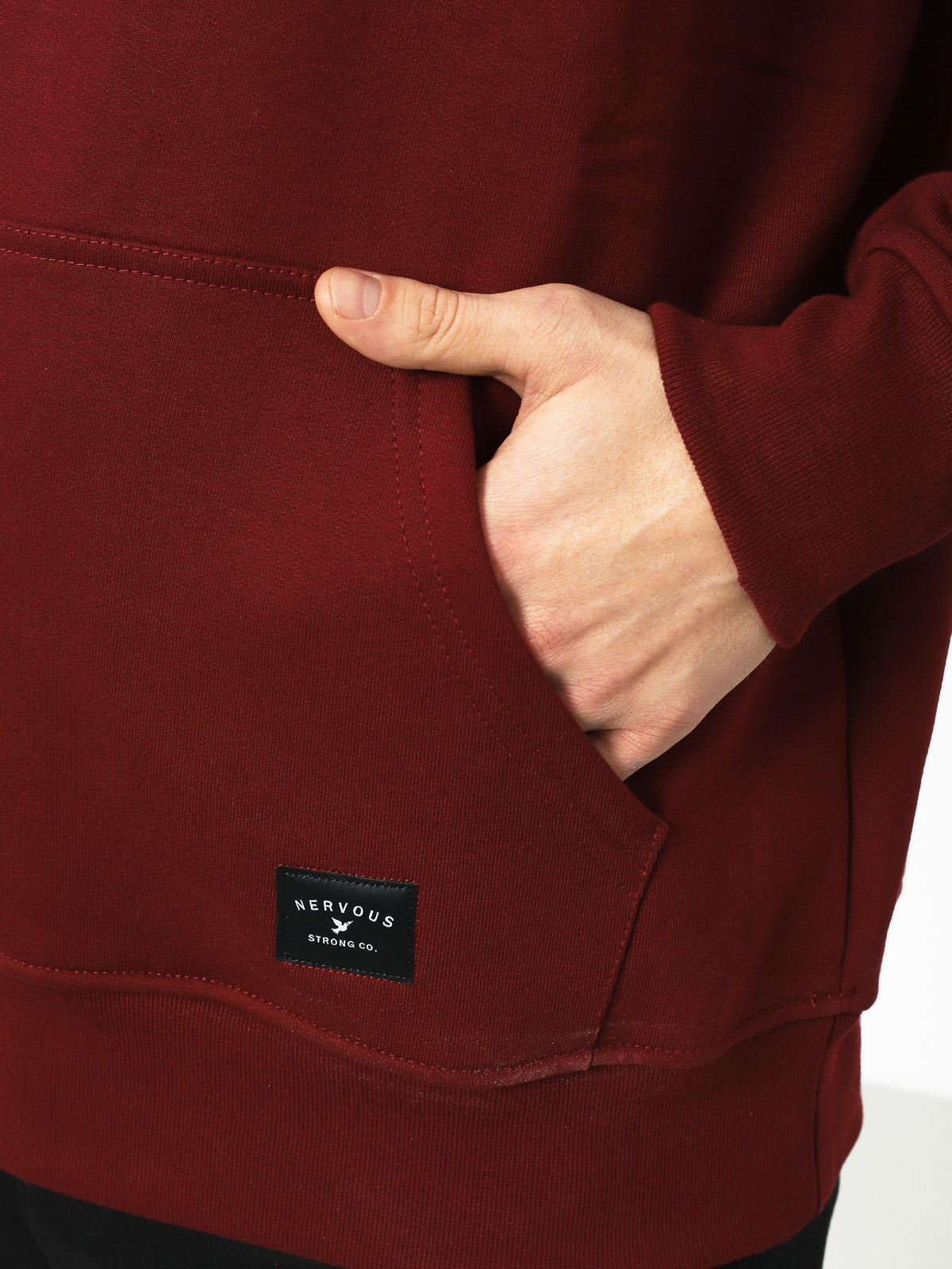 Mikina s kapucí Nervous Classic HD (maroon)