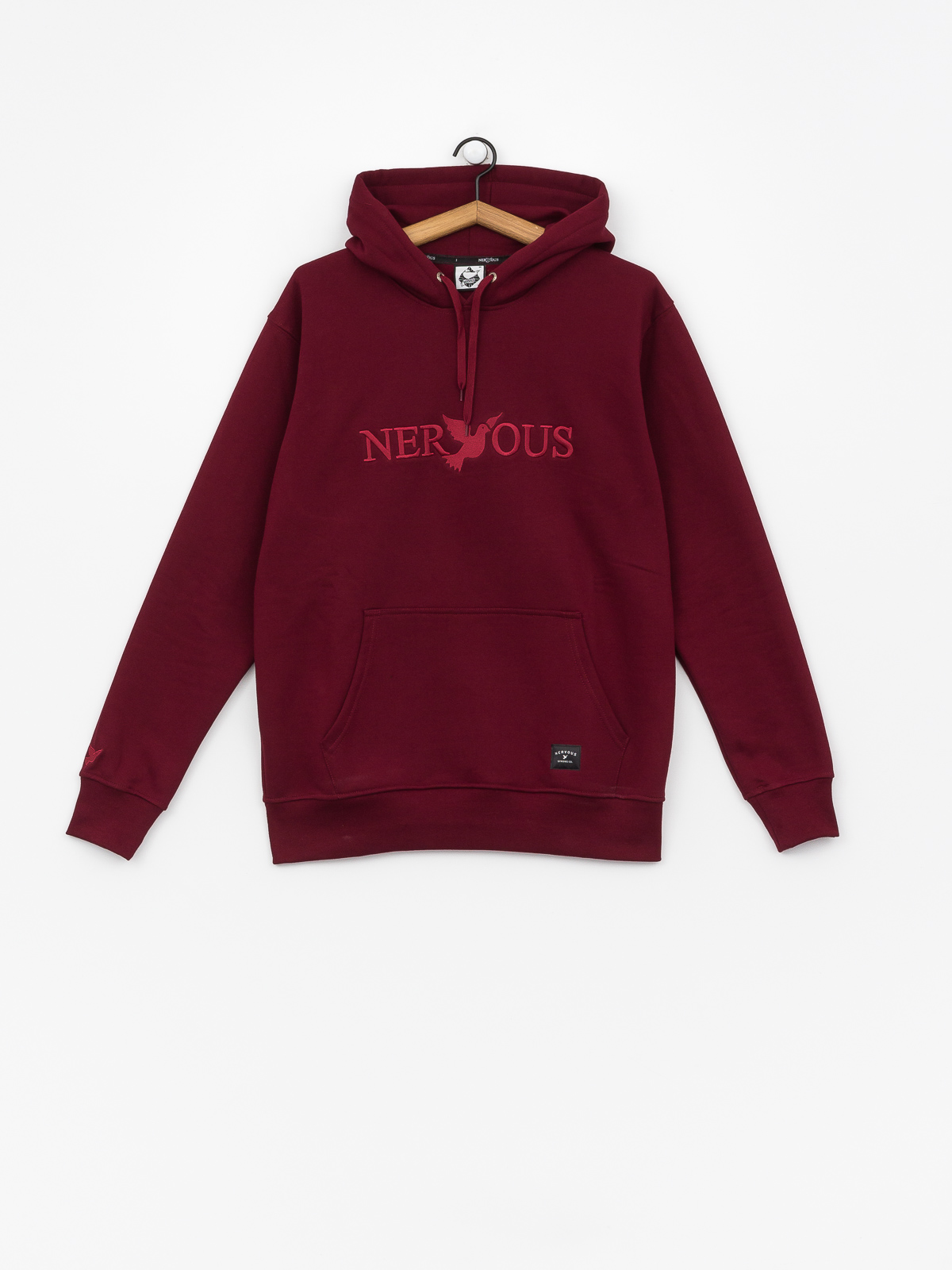 Mikina s kapucí Nervous Classic HD (maroon)