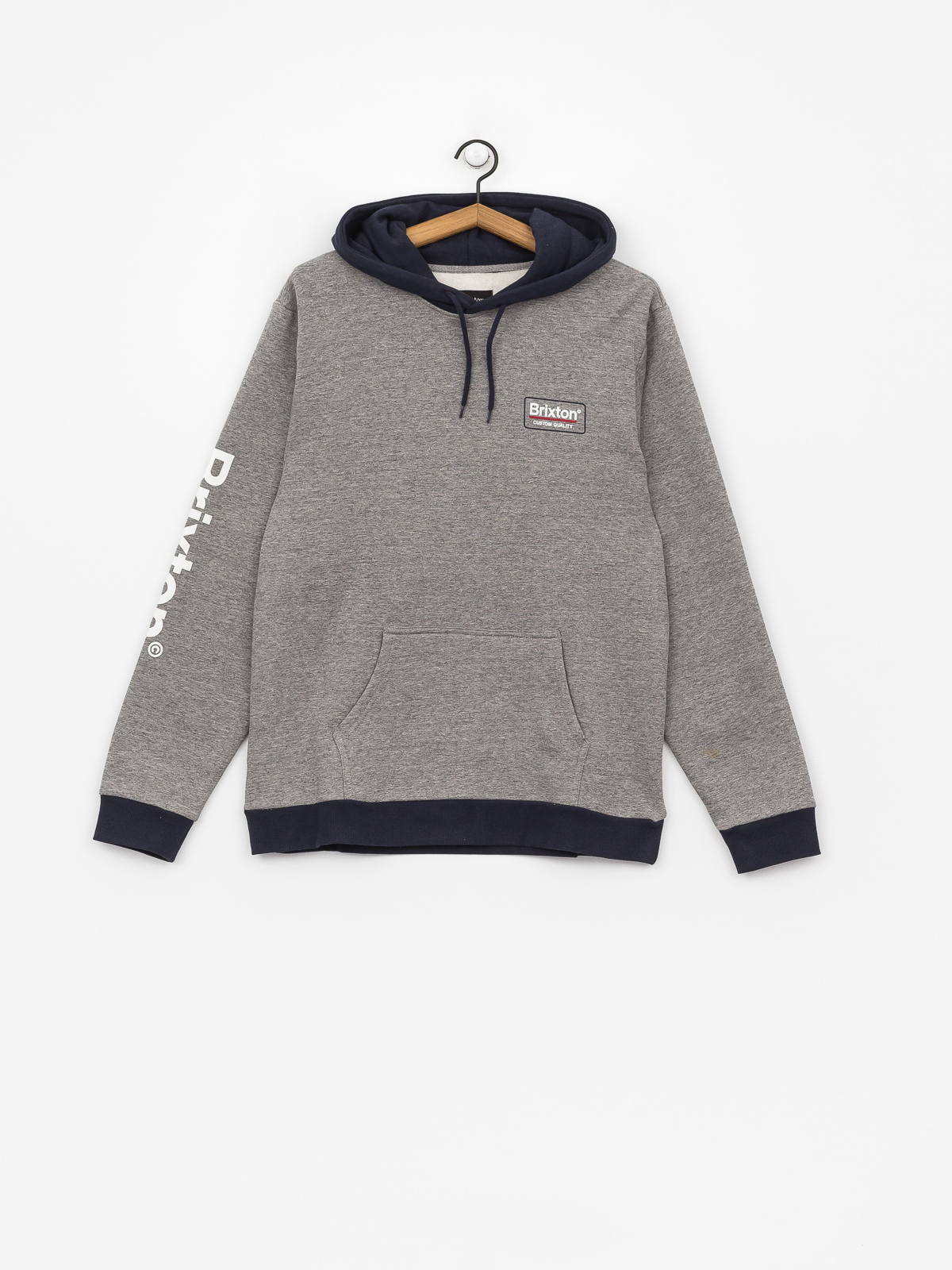 Brixton palmer ii hot sale white & grey hoodie