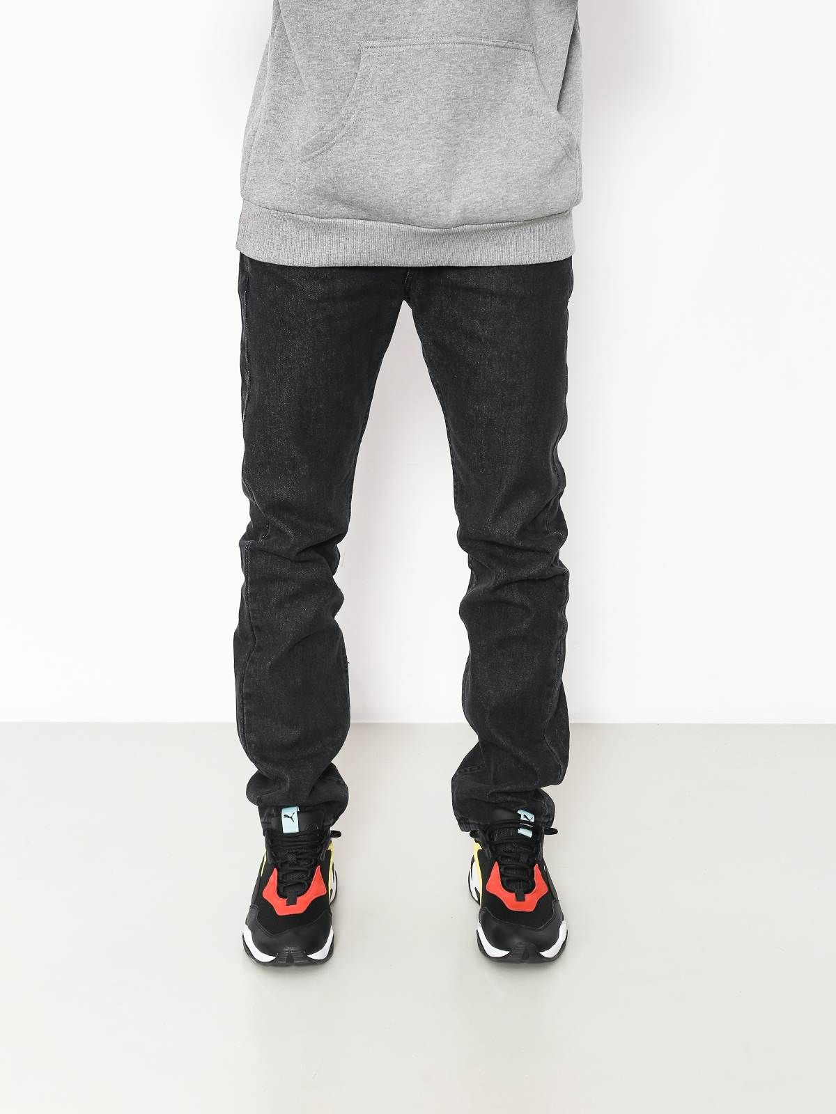 Kalhoty MassDnm Classics Jeans Straight Fit (black rinse)