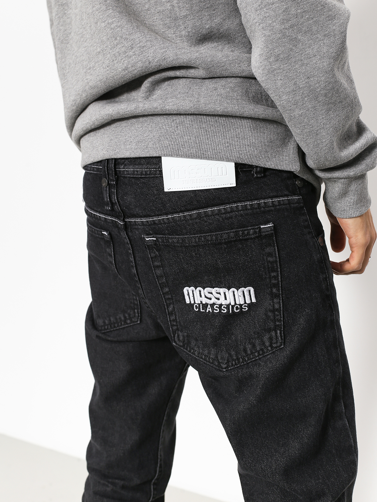 Kalhoty MassDnm Classics Jeans Straight Fit (black rinse)