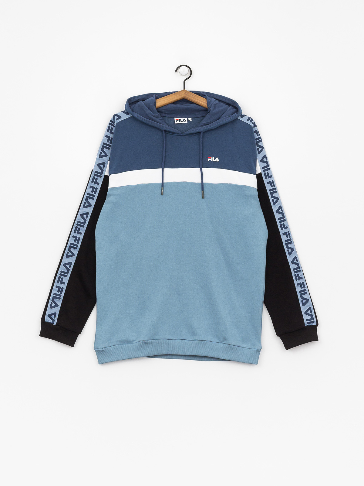 Mikina s kapucí Fila Robben Tape HD (blue shadow/english blue/black)