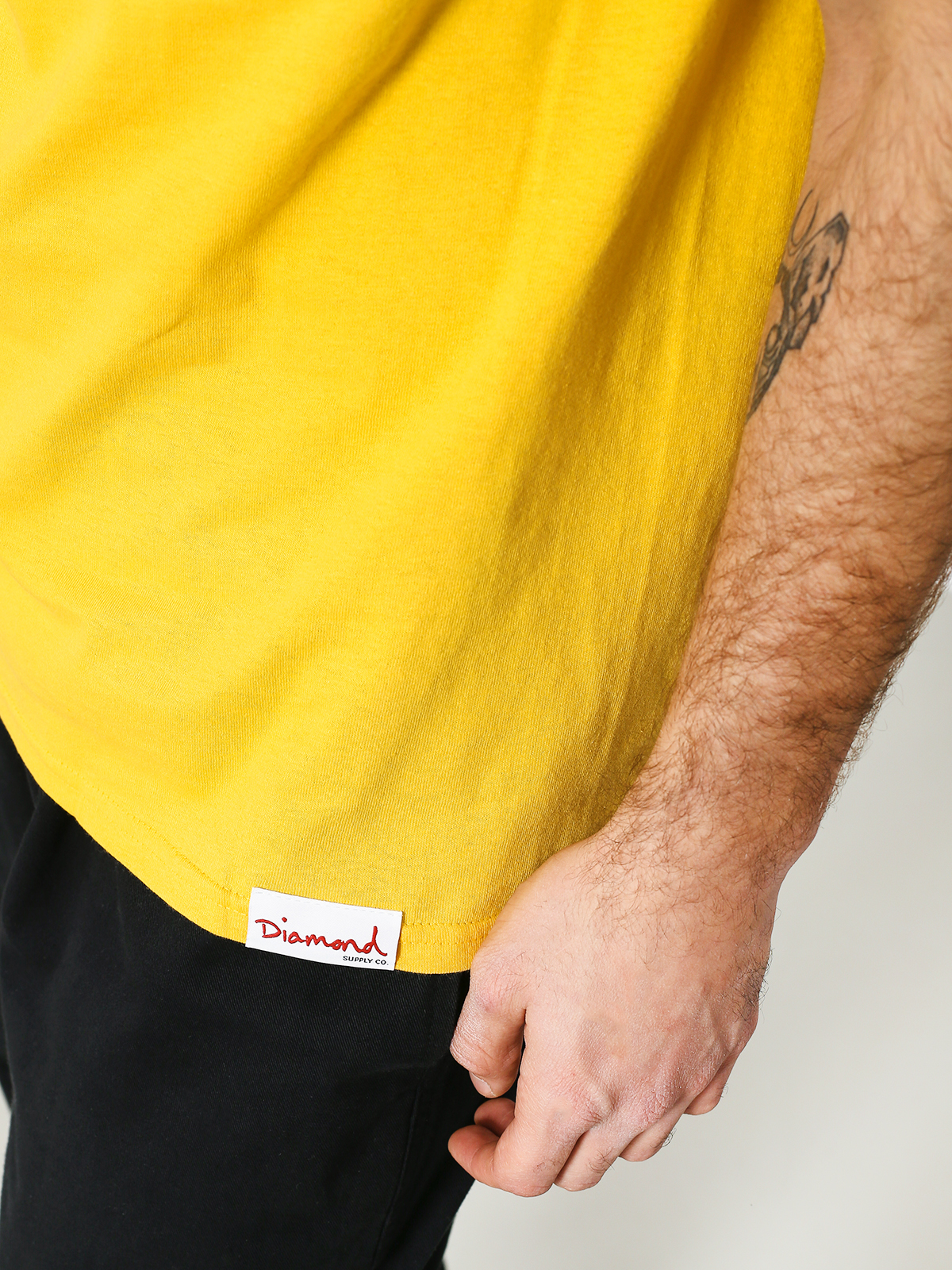 Tričko Diamond Supply Co. Citrine Box Logo (yellow)