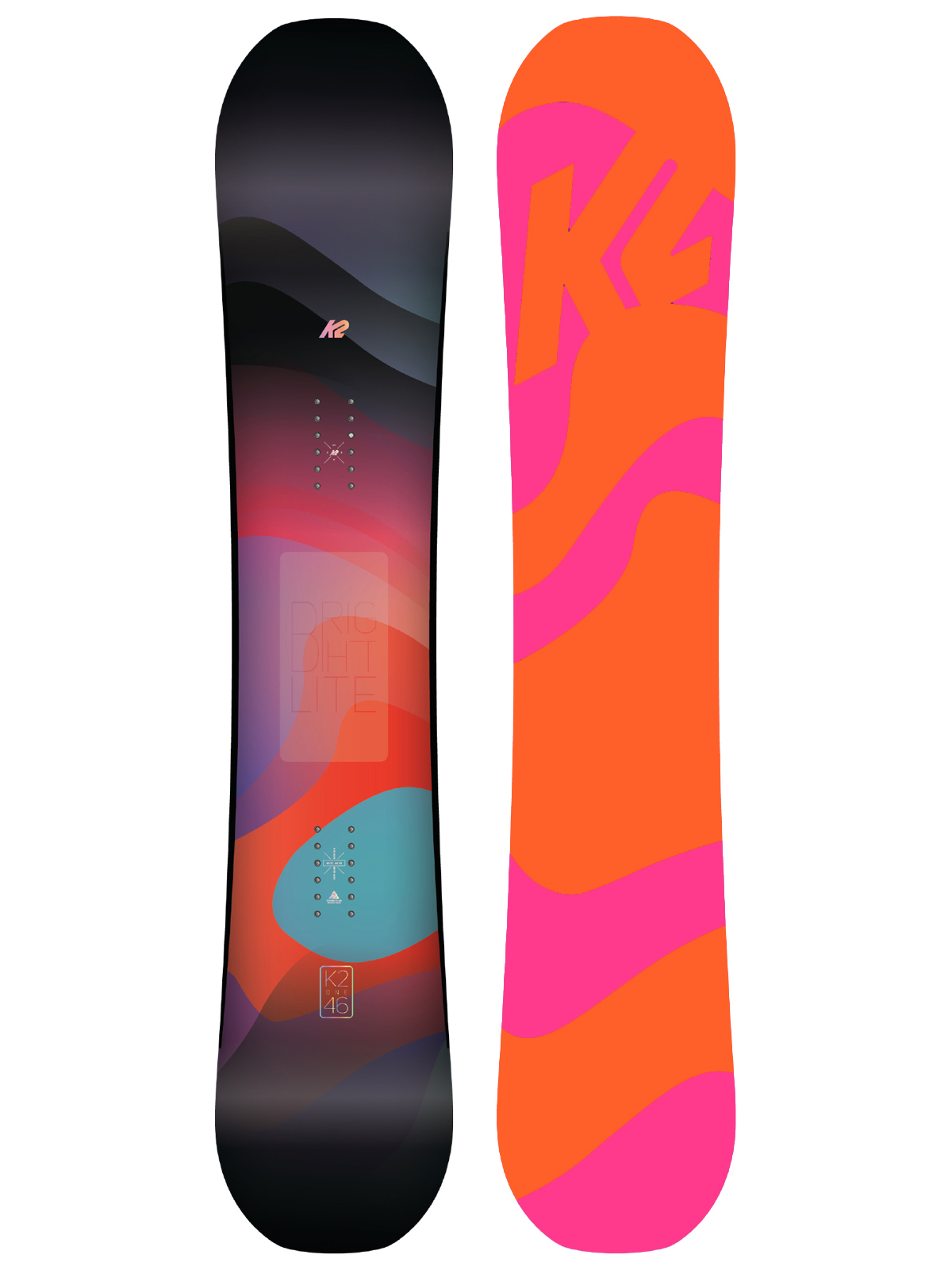 Snowboard K2 Bright Lite Wmn - barevná (orange/pink)