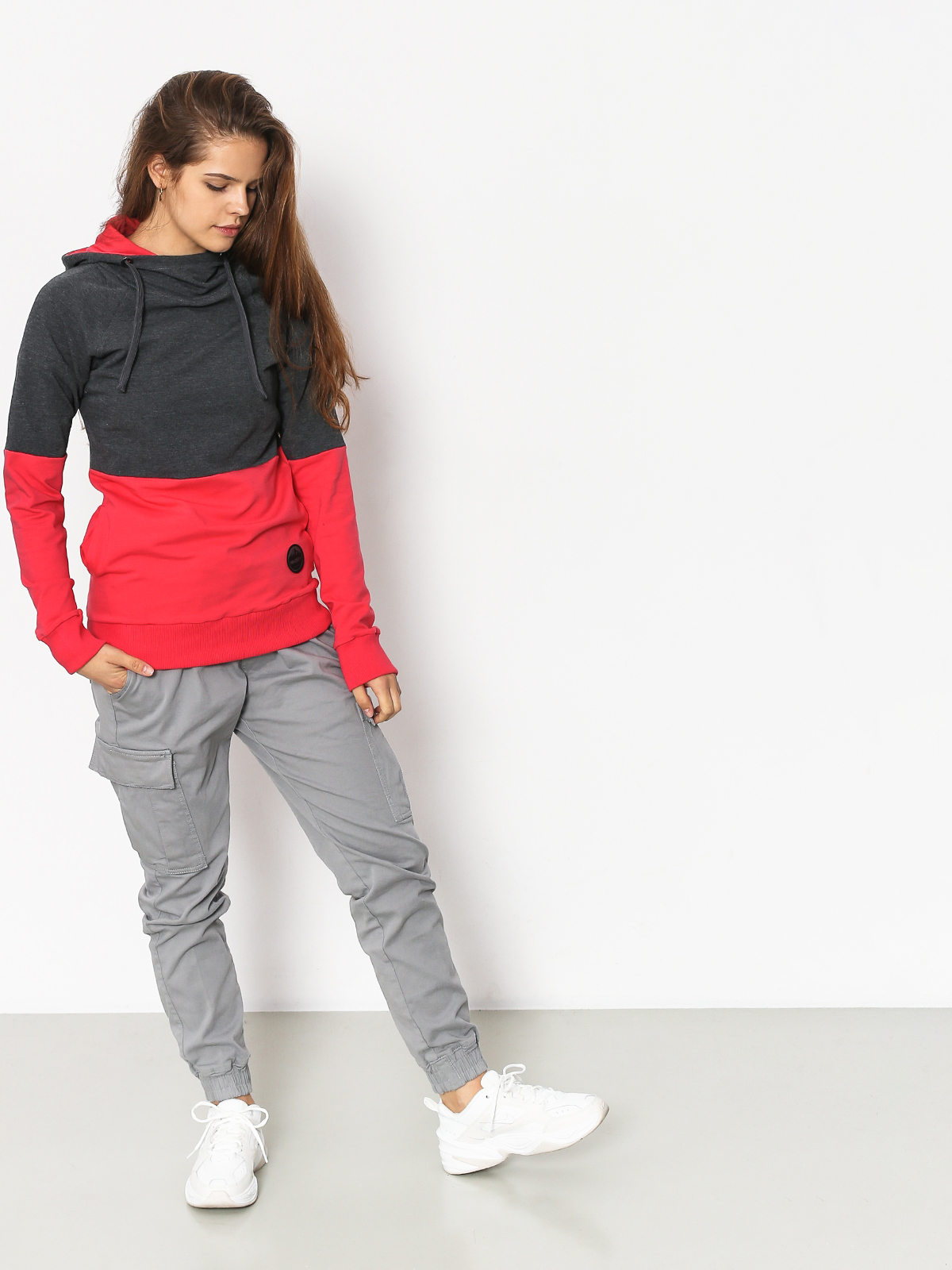 Mikina s kapucí Majesty Flipside Lady Wmn (graphite/pink)