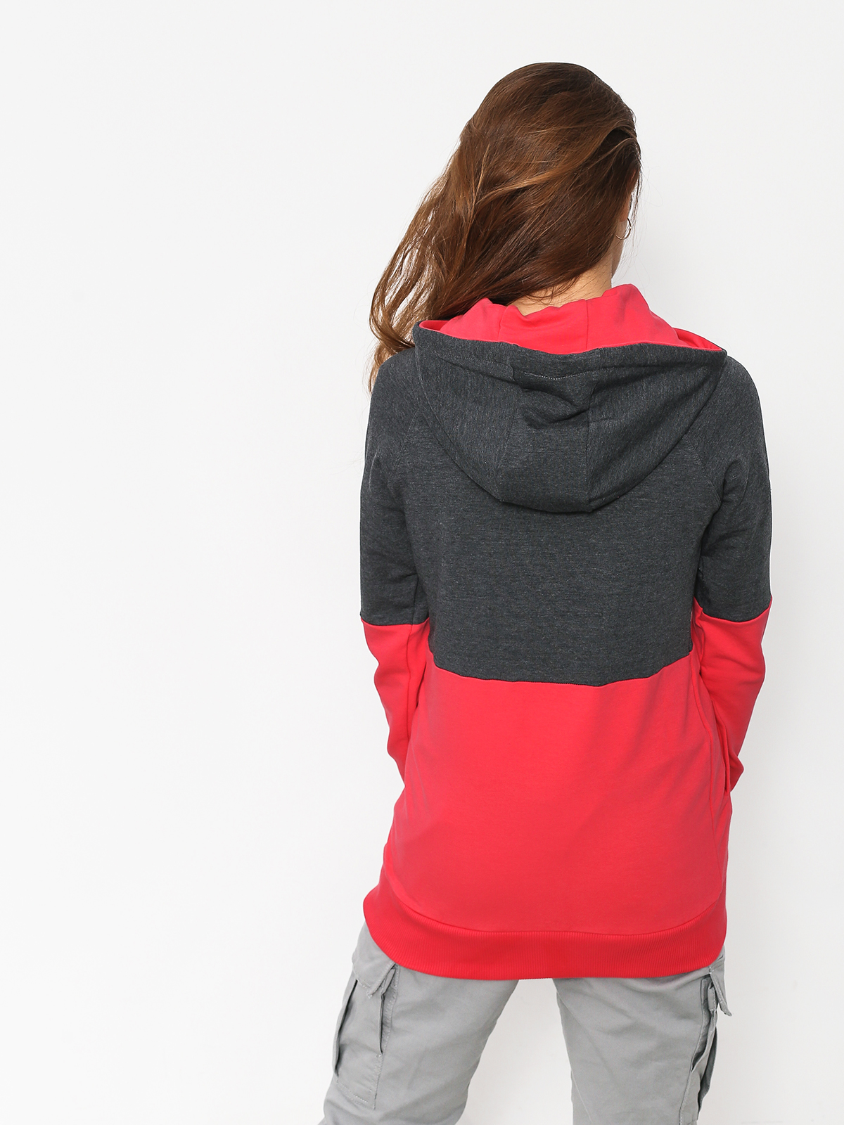 Mikina s kapucí Majesty Flipside Lady Wmn (graphite/pink)