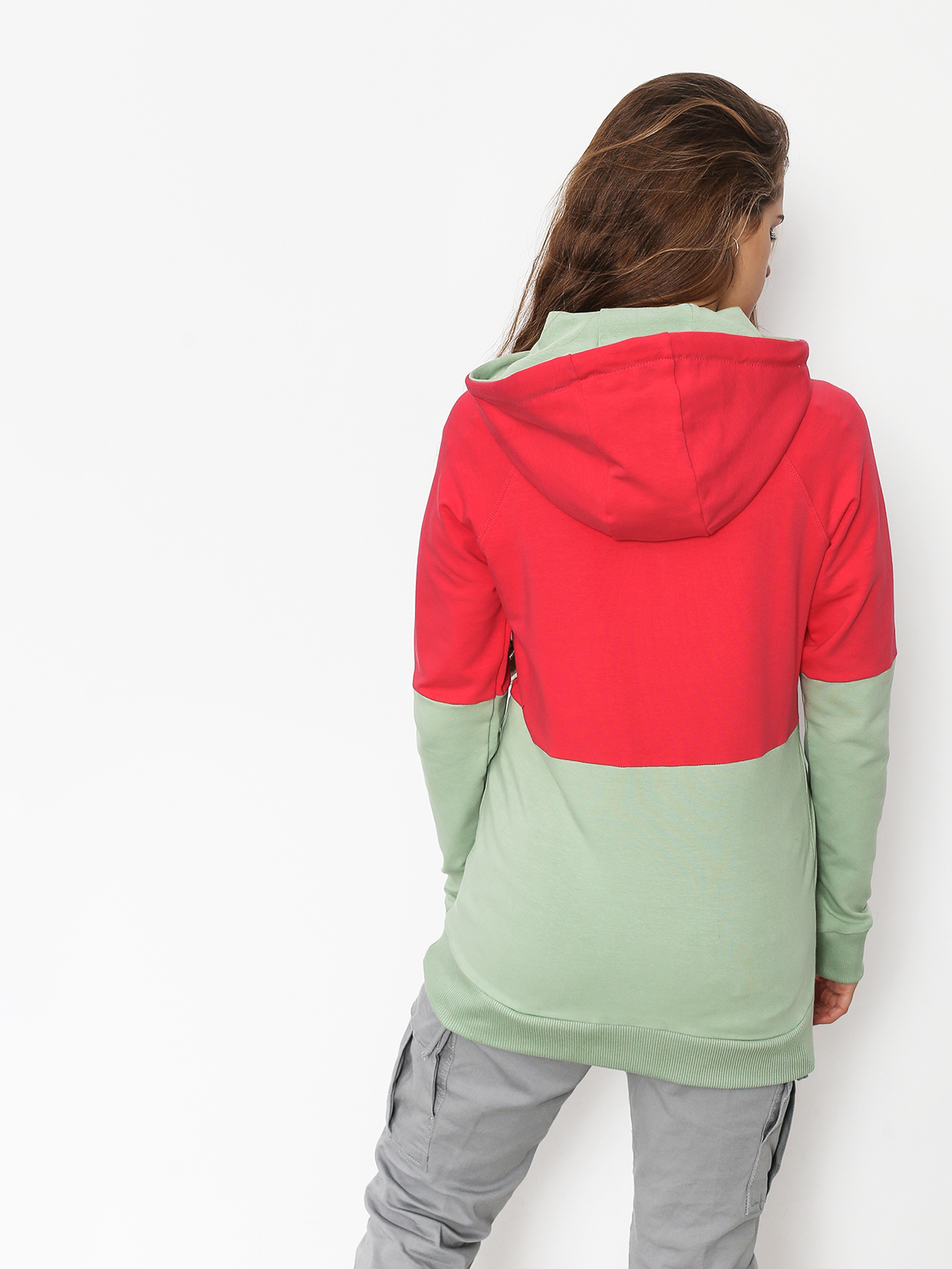 Mikina s kapucí Majesty Flipside Lady Wmn (pink/mint)