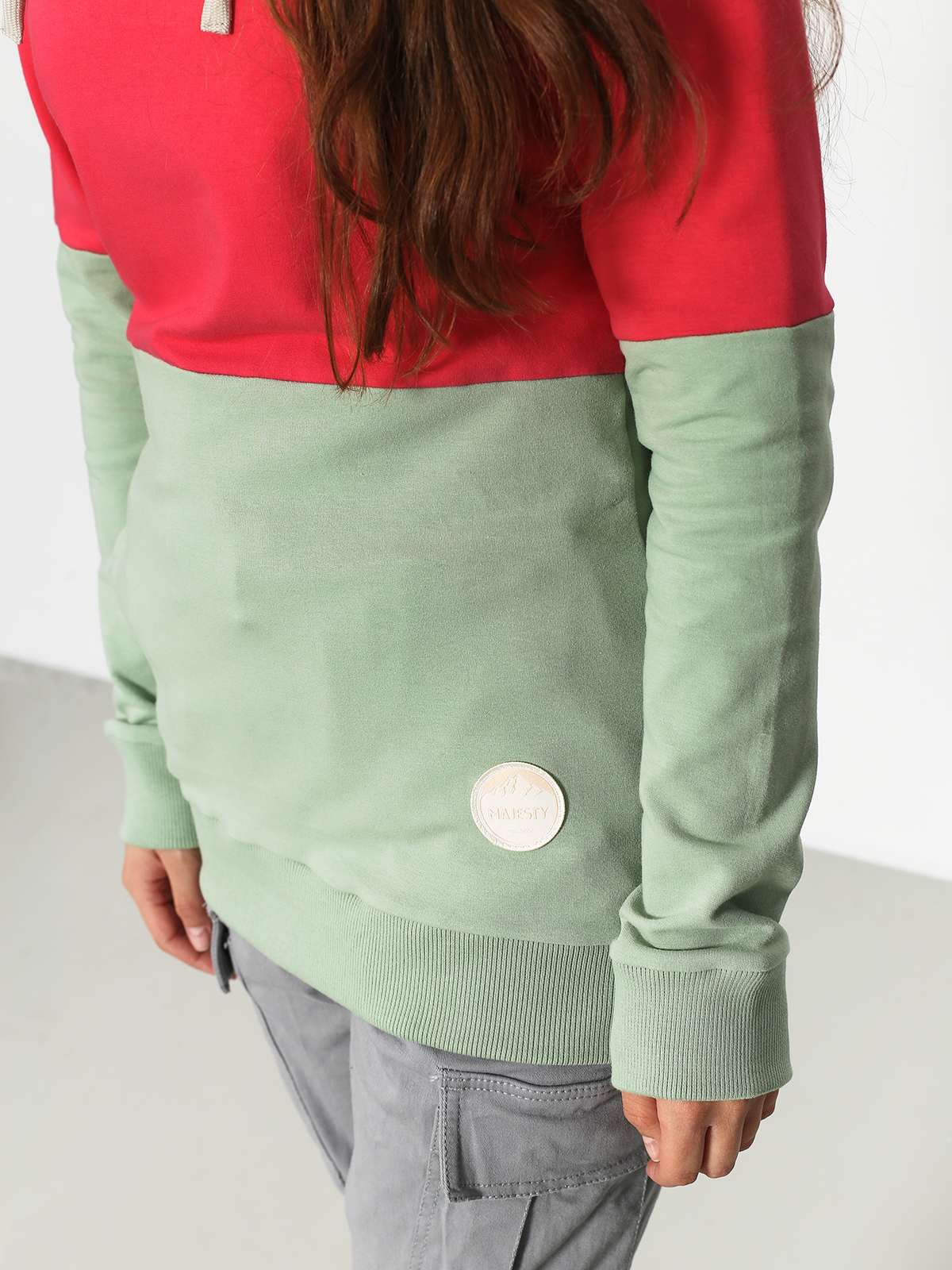 Mikina s kapucí Majesty Flipside Lady Wmn (pink/mint)