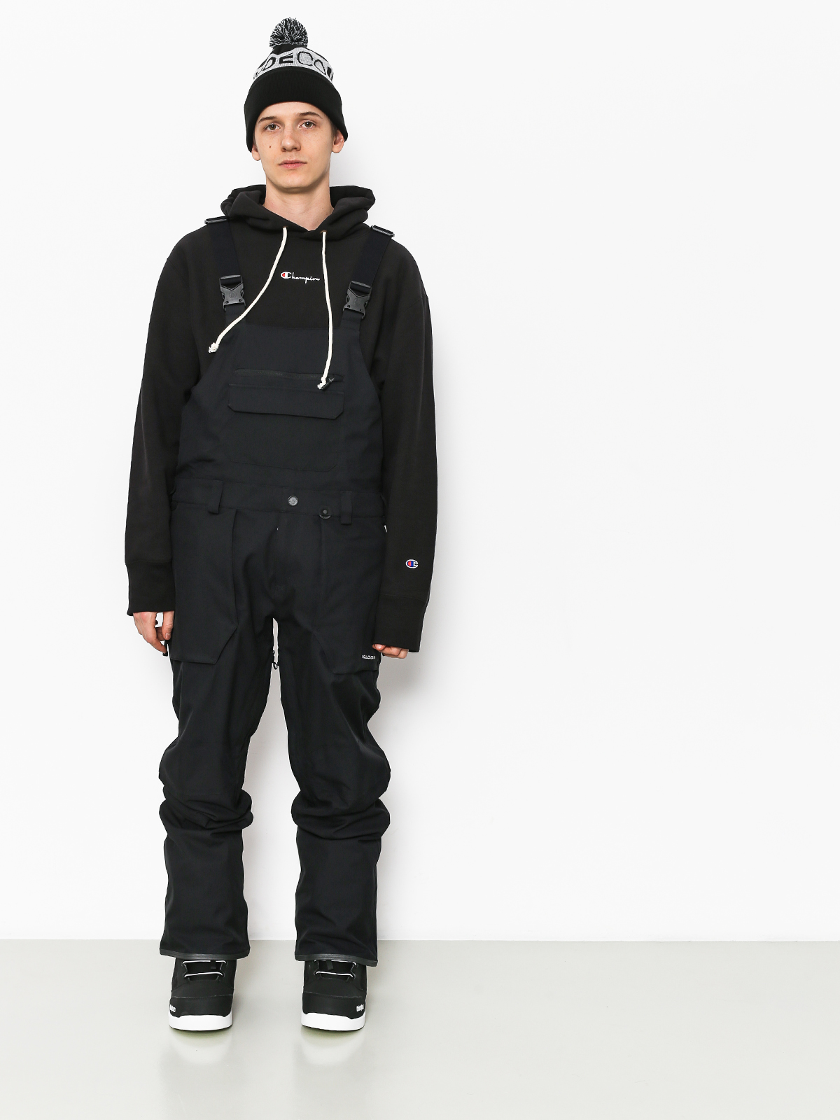 Pánské Snowboardové kalhoty  Volcom Roan Bib Overall (blk)